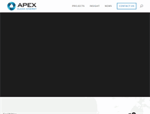 Tablet Screenshot of apexcleanenergy.com